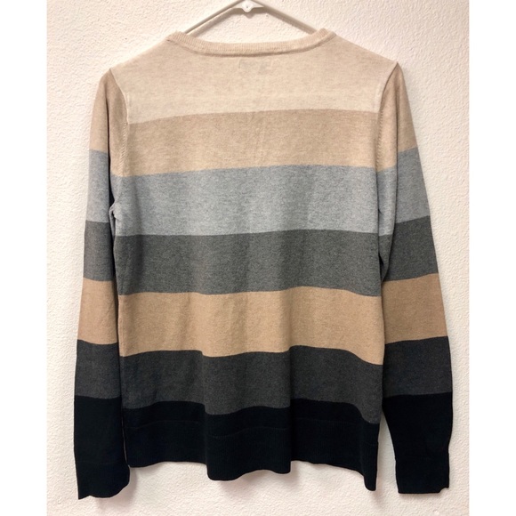 Croft & Barrow Striped Cotton Sweater Size: M - Picture 3 of 3